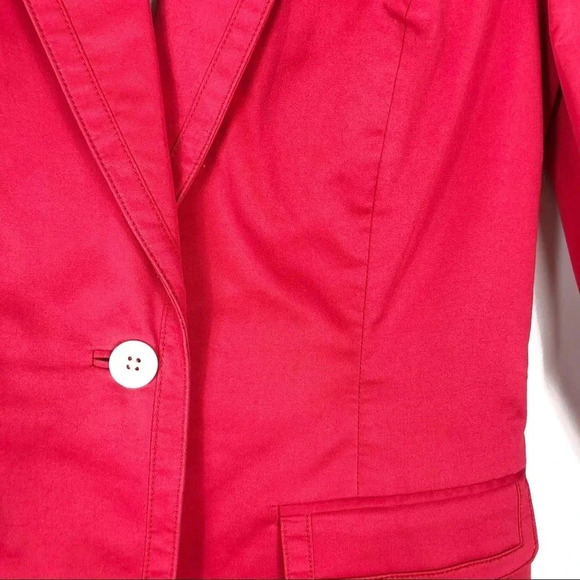 Hilfiger | Vintage Red Cotton Blazer - Picture 3 of 8